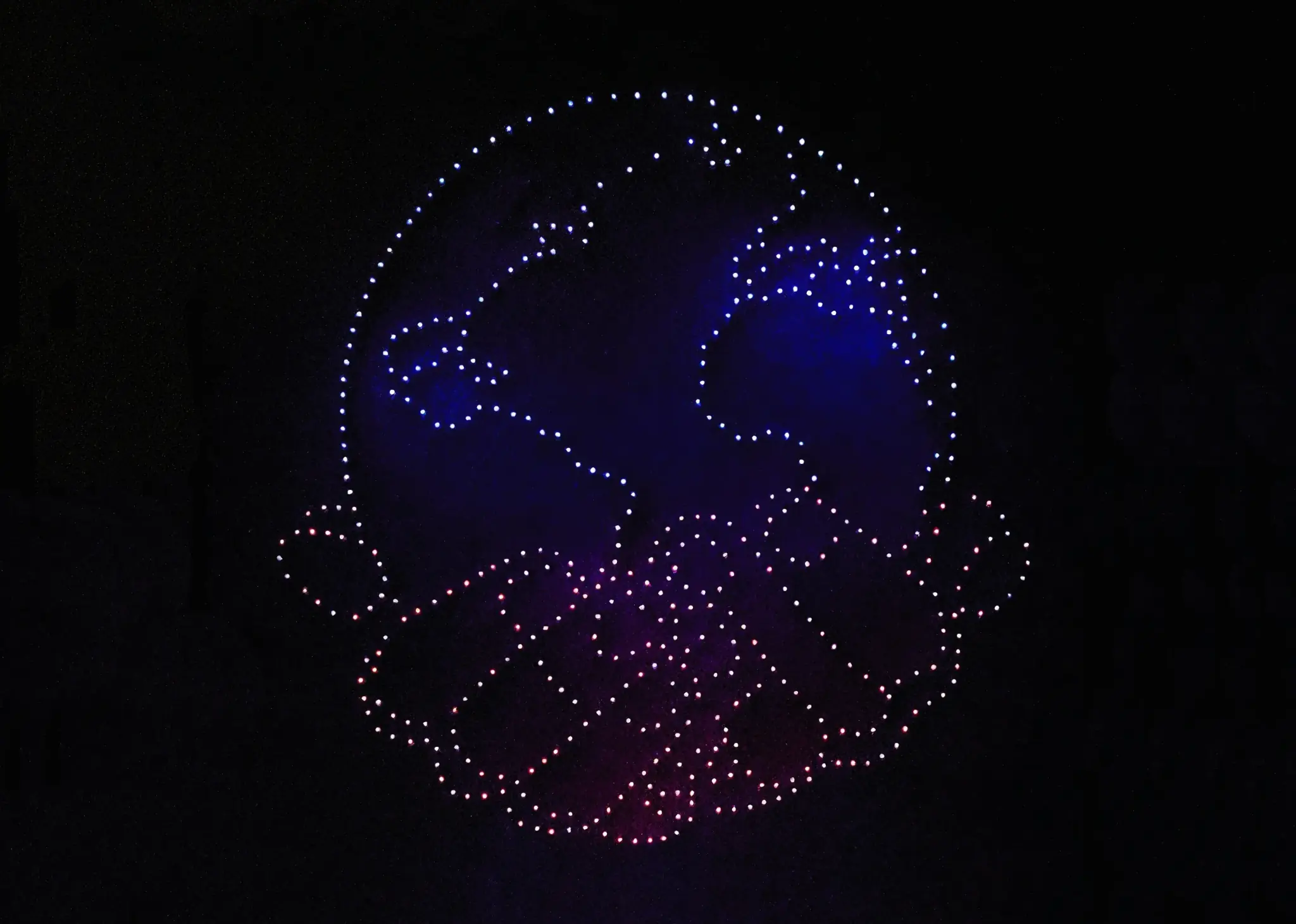 Eco-friendly light drones by Pyroemotions equipped with flotation devices and built with non-toxic, biodegradable materials with low environmental impact