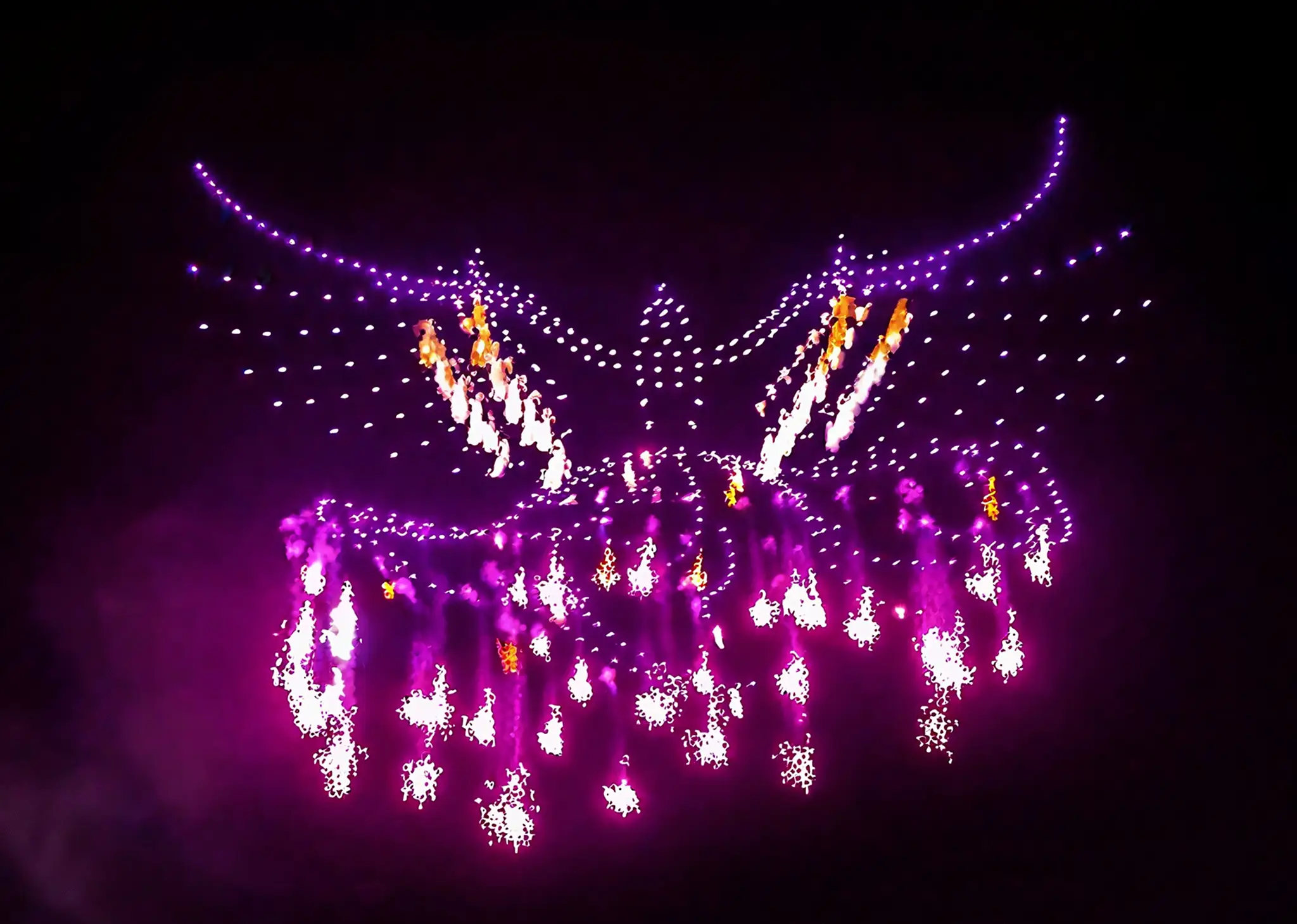 Pyroemotions team creating realistic 3D simulations that perfectly reflect the final Pyro Drones show experience