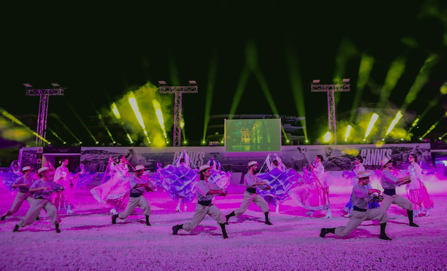 Performer service enriches Pyroemotions' shows with international artistry, blending dance, effects, and entertainment.